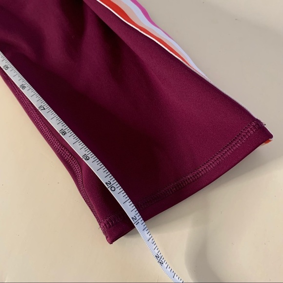 Athleta Contender Purple Legging With Stripes - Picture 11 of 14